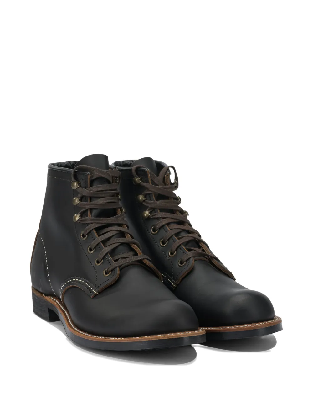 Black boots, front view