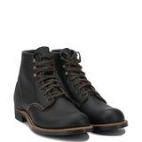 Black boots, front view