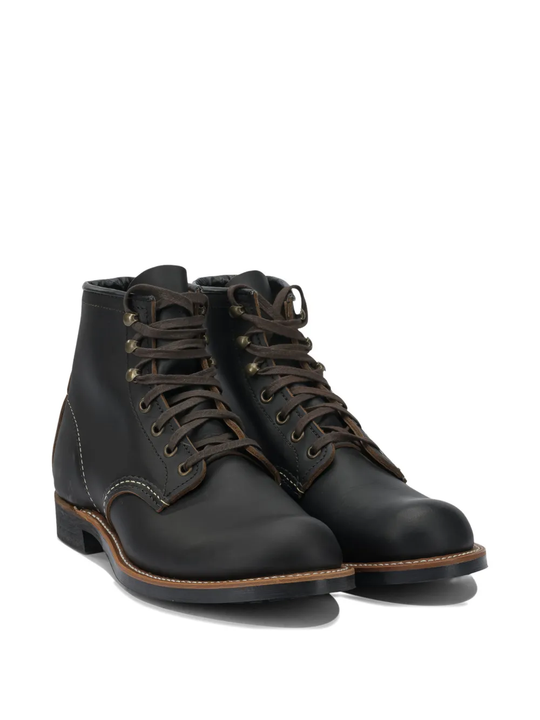 Black boots, front view