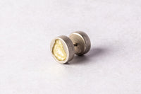PARTS OF FOUR Stud Earring (0.2 CT, Yellow Diamond Slab, DA+YDIA)