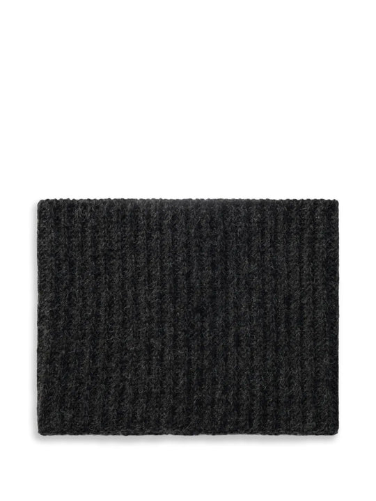 Close up of Black scarf, showing detail