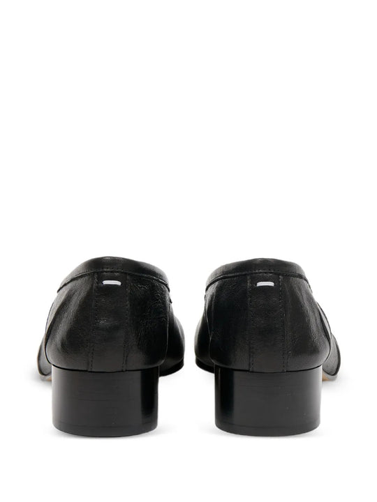Black shoes, back view