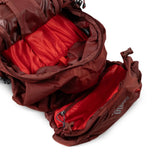 Burgundy bag, front view