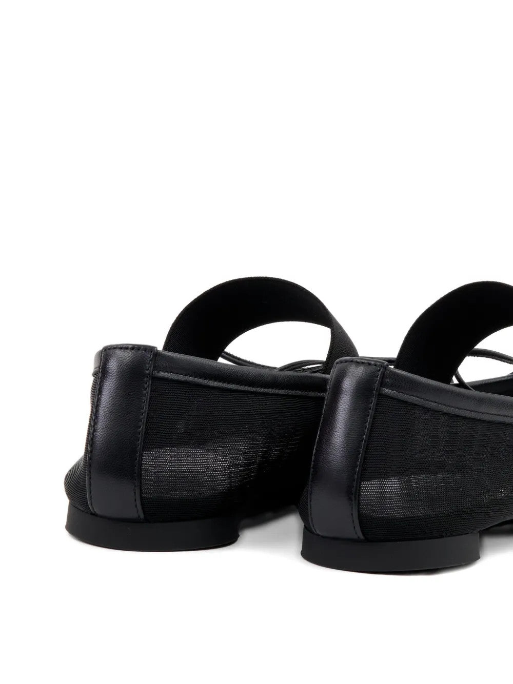Black shoes, back view