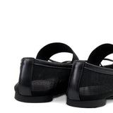Black shoes, back view