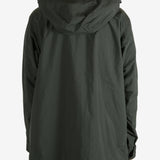 Green jackets worn by a person, showing the jacket’s fit