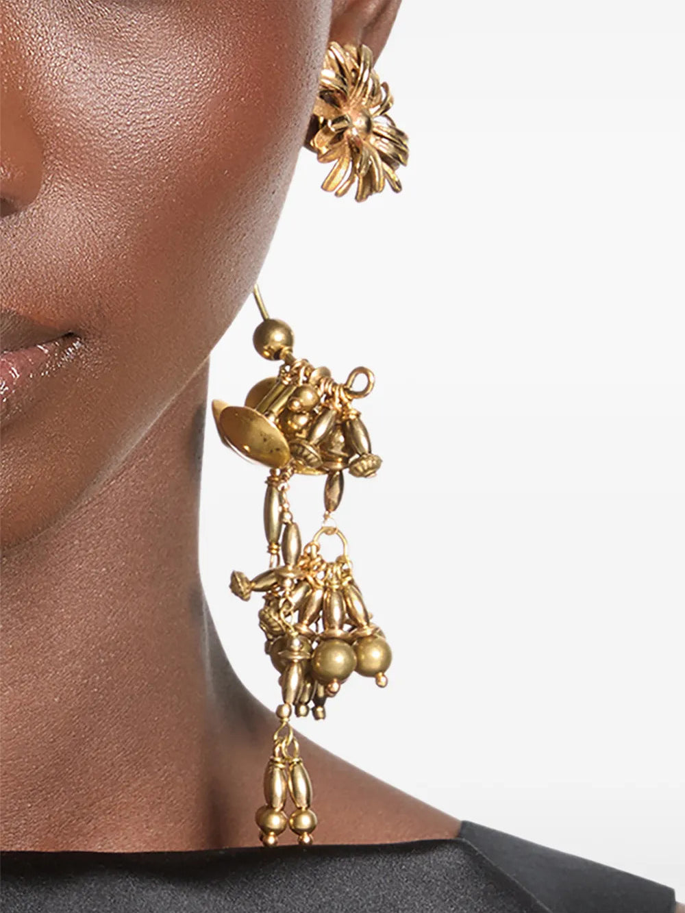 Close up of Yellow jewelry, showing detail