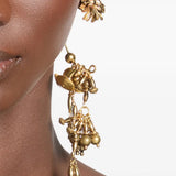 Close up of Yellow jewelry, showing detail