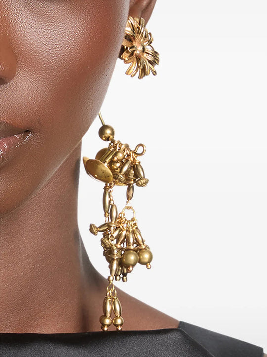 Close up of Yellow jewelry, showing detail
