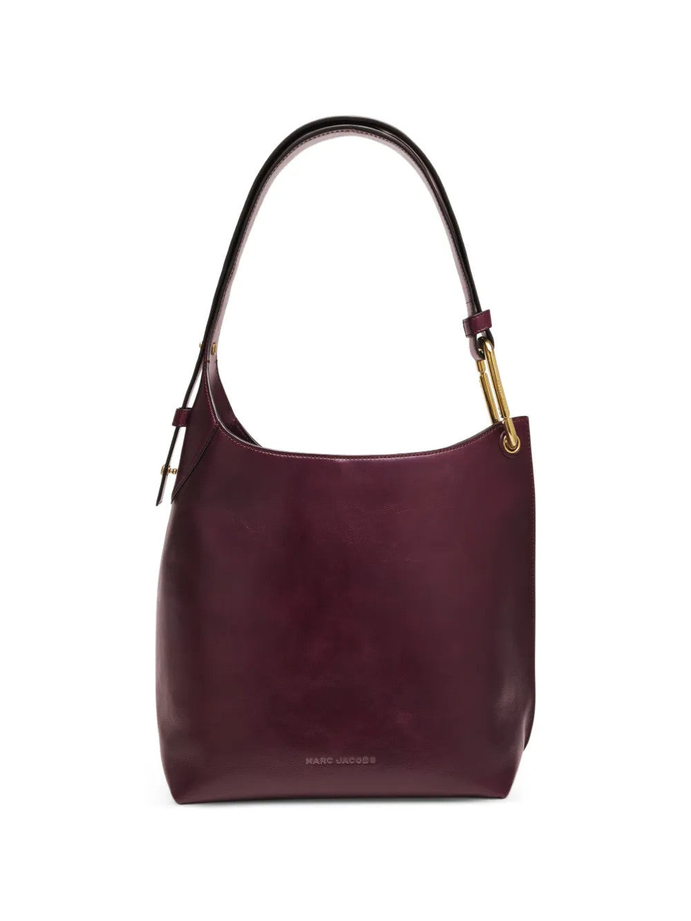 Burgundy bag, front view