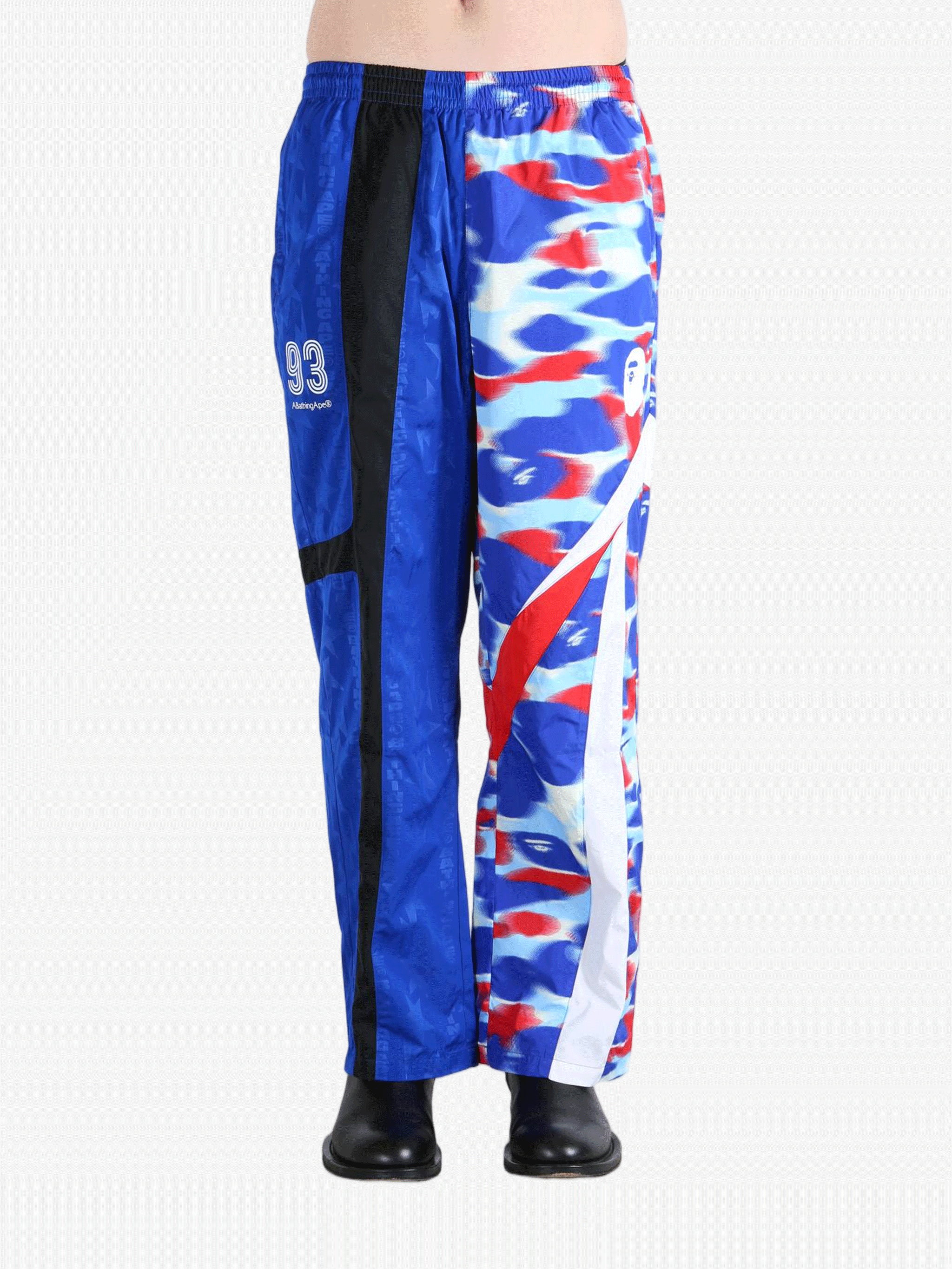 Blue pants worn by a person, showing the pants fit