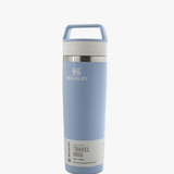 Blue product, front view