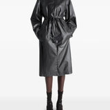 Black coat, full body view