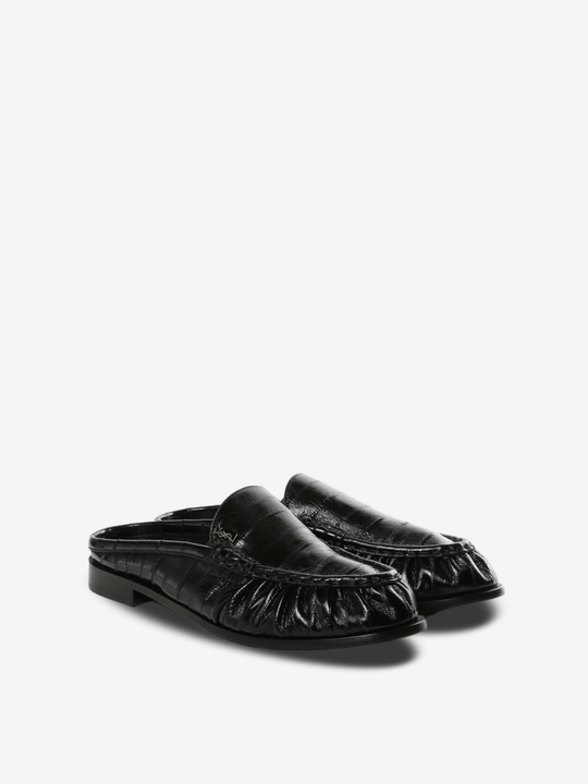 Black sandals, side view