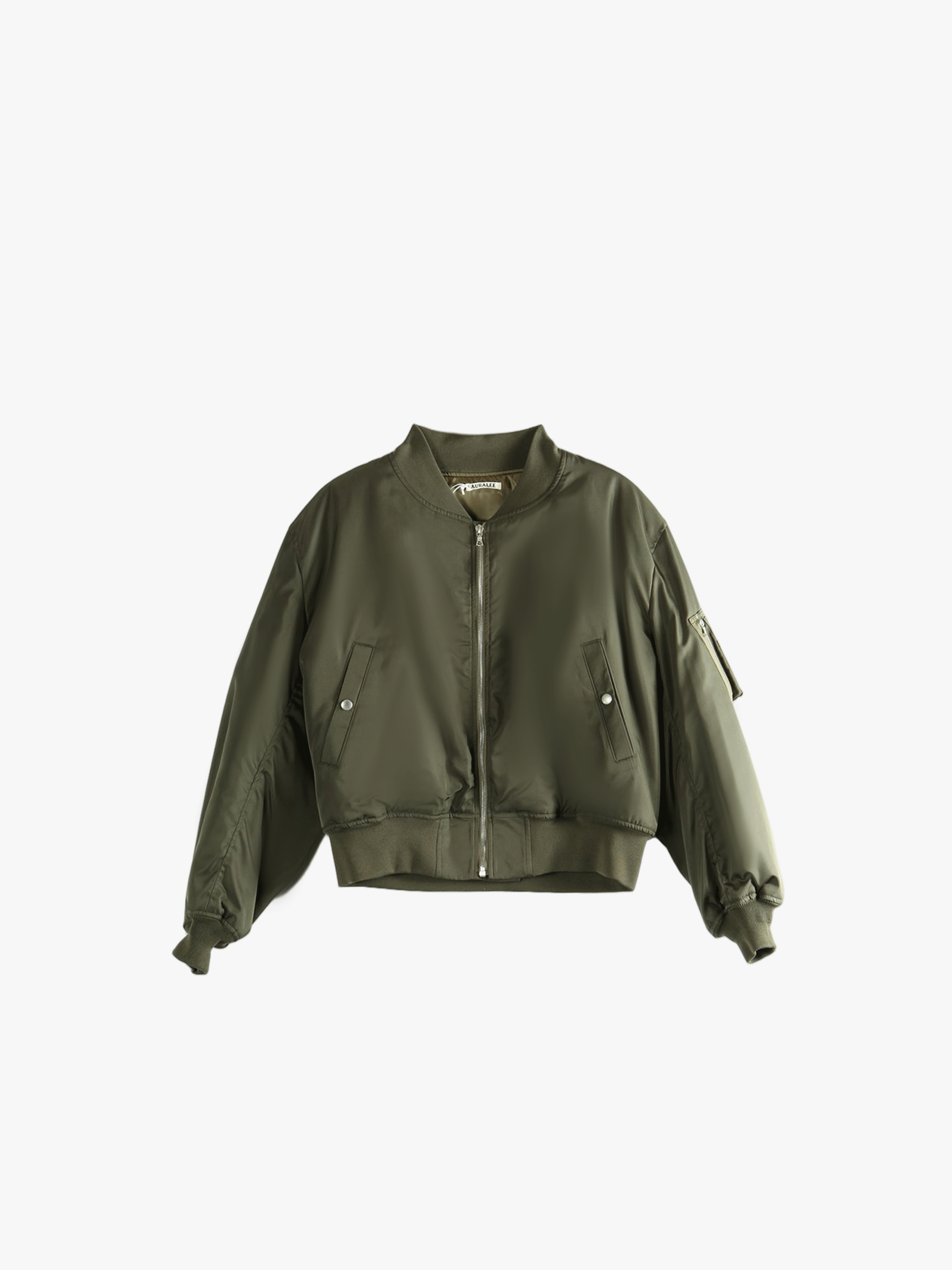 AURALEE - Men High Density Silk Twill Flight Blouson – Atelier New AURALEE - Men High Density Silk Twill Flight Blouson – Atelier New