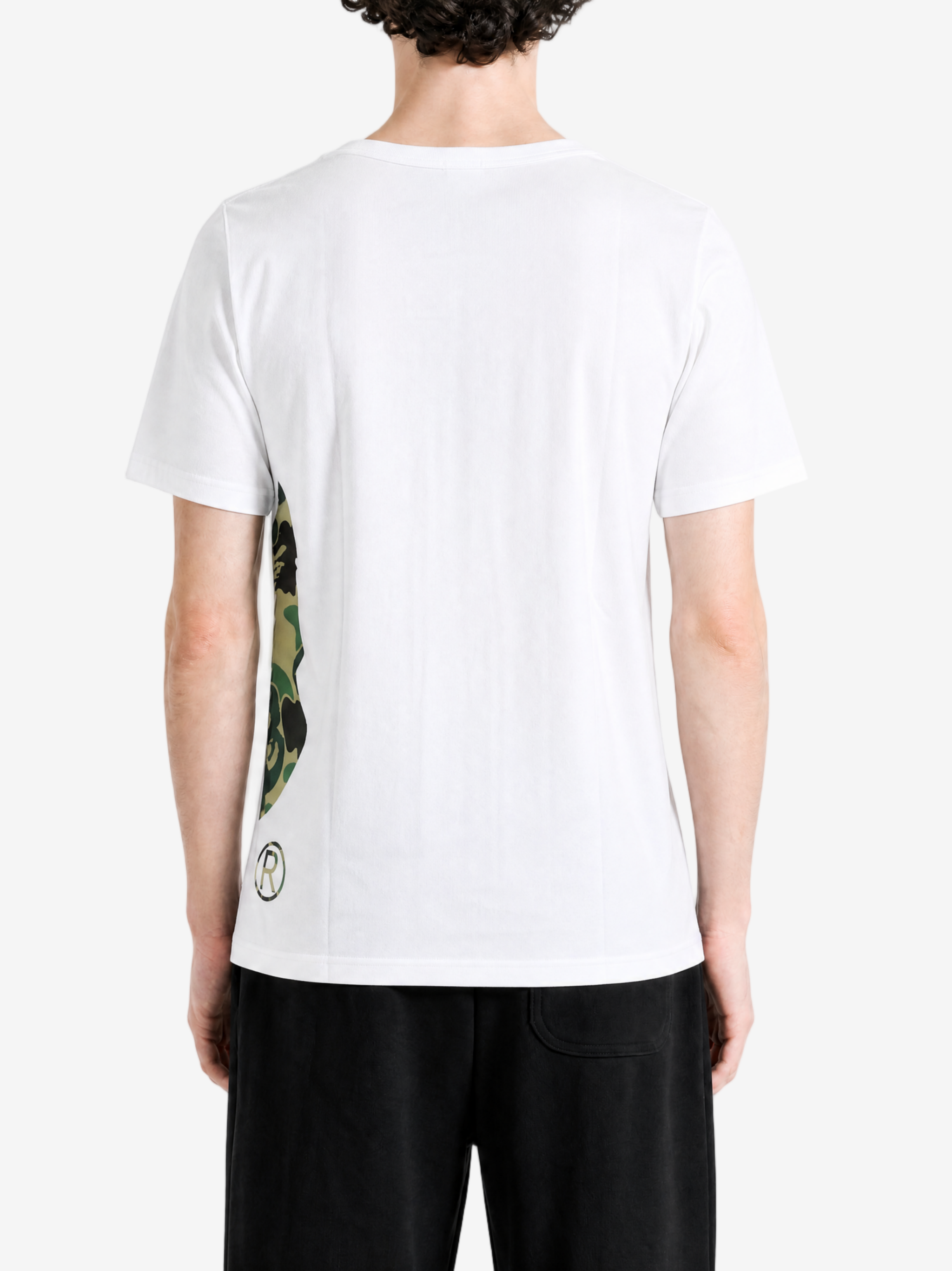 White t-shirt, full body view