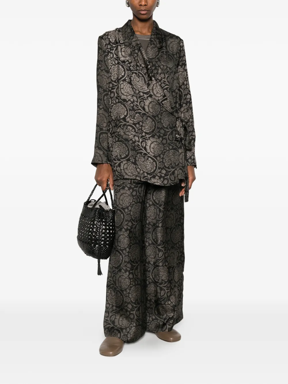 Black jacket, full body view