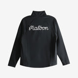 Black sweatshirt, back view