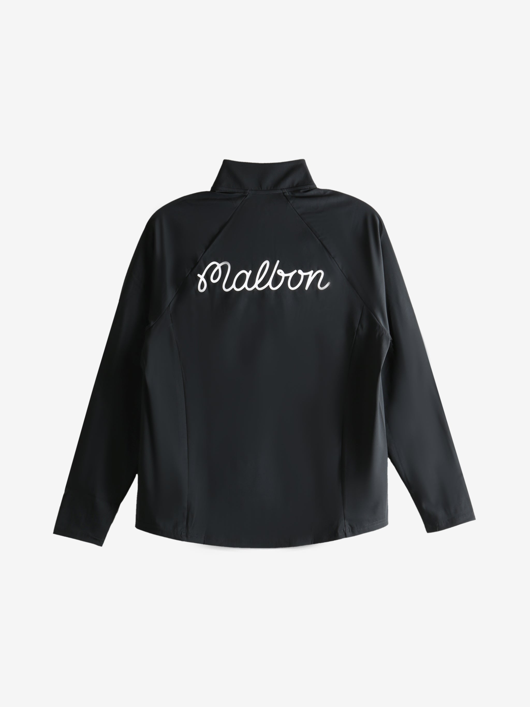 Black sweatshirt, back view