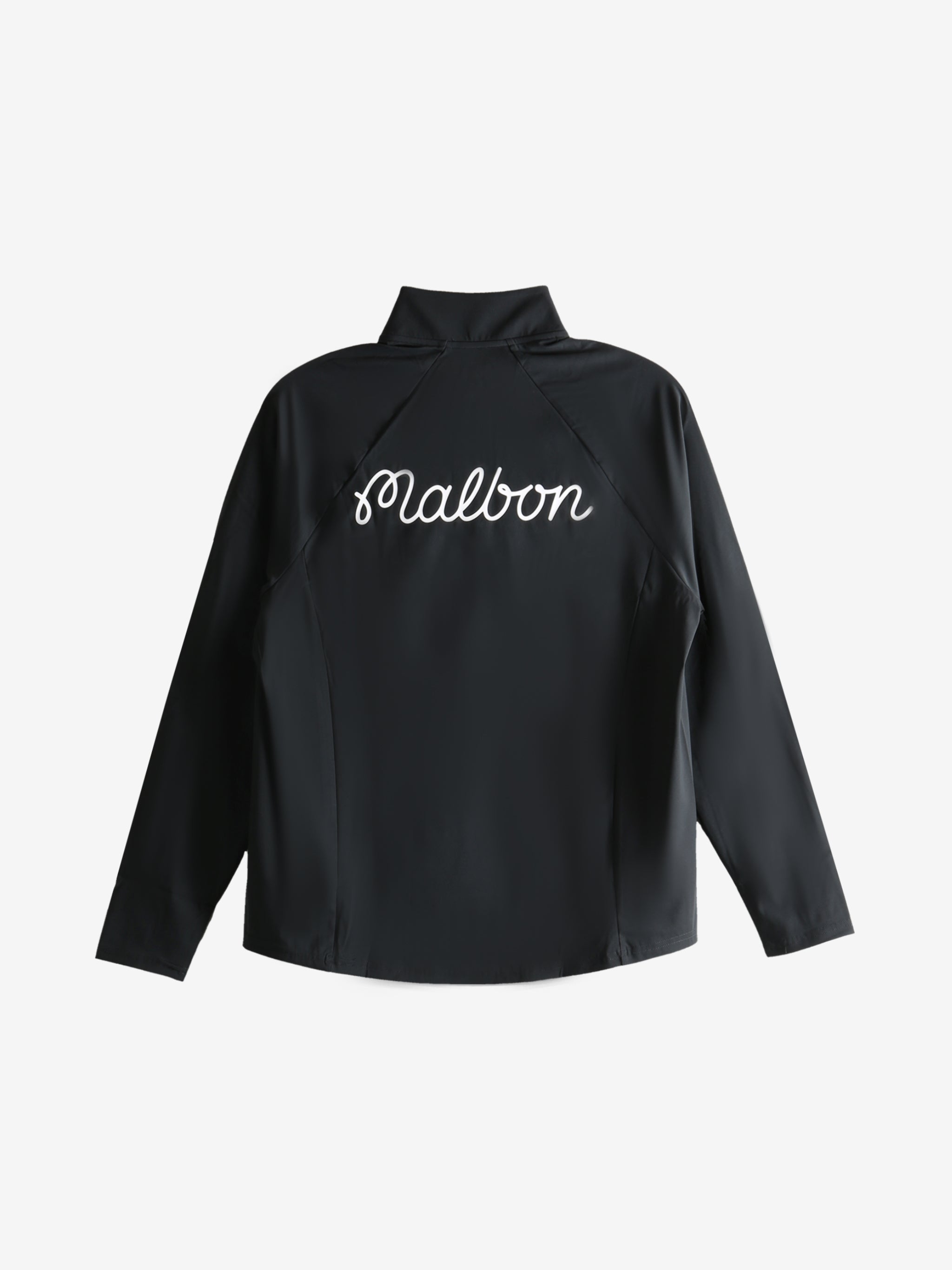 Black sweatshirt, back view