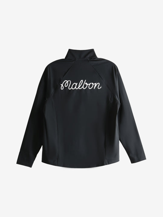 Black sweatshirt, back view