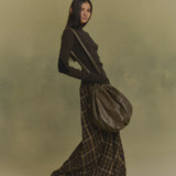 Brown jumper, full body view