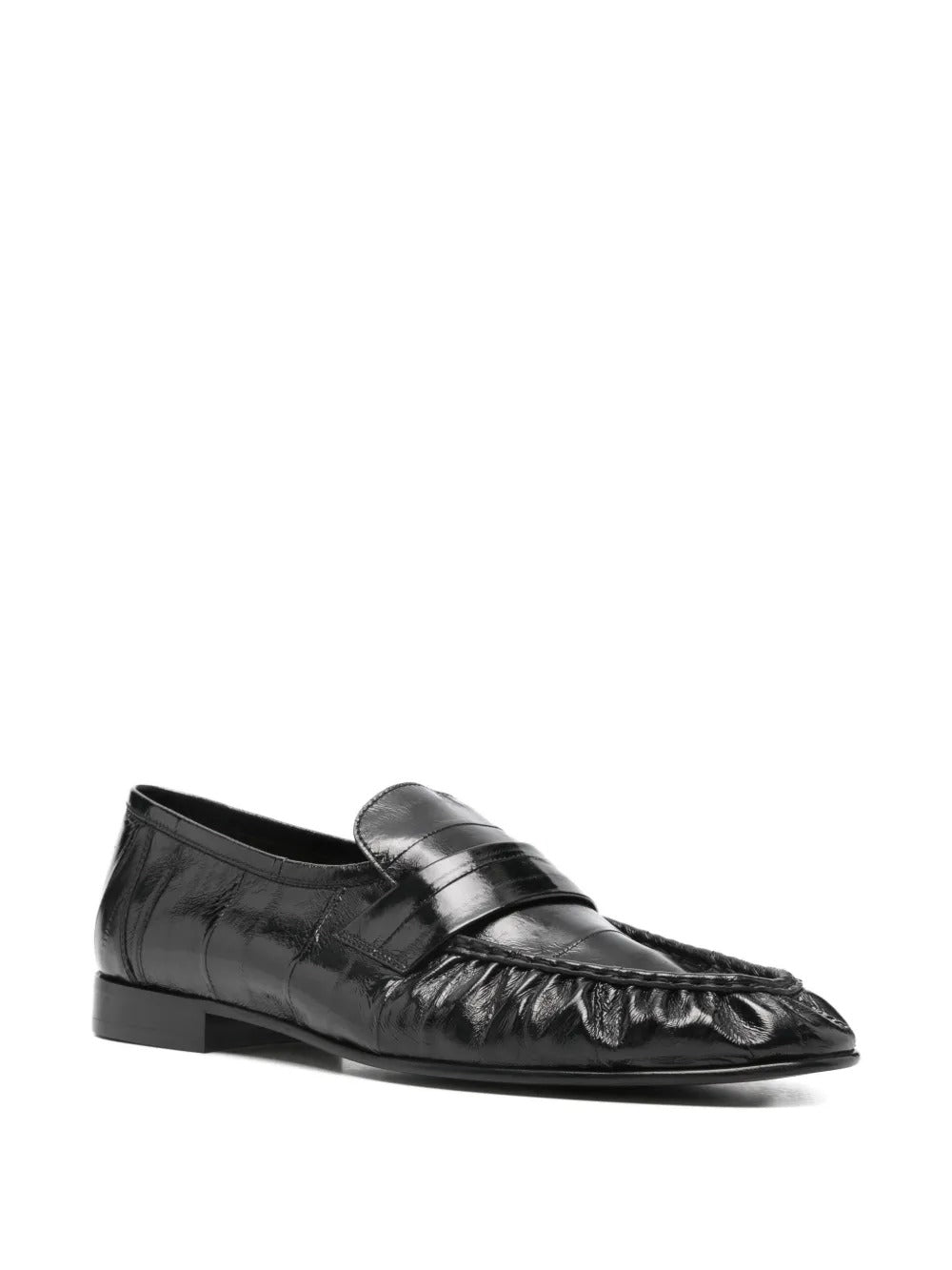 Black loafer, side view