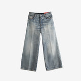 Blue jeans, front view