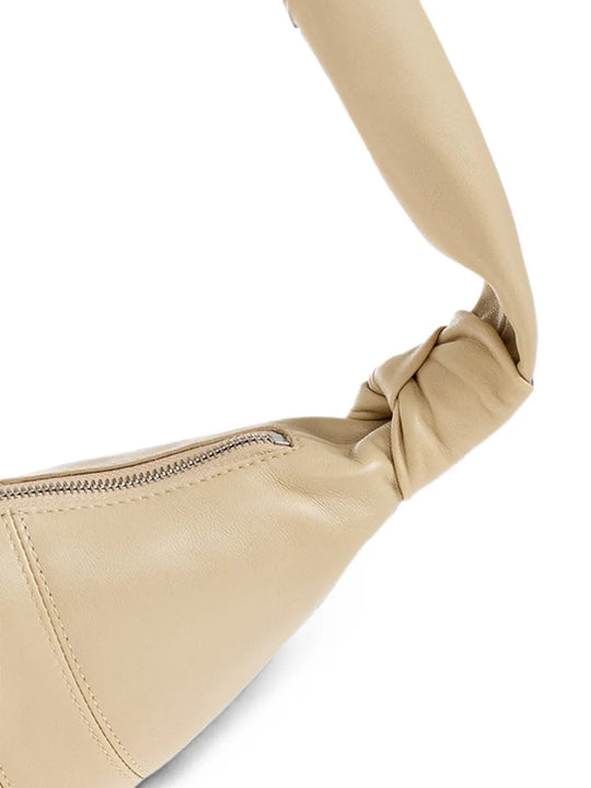 Tan bag, front view