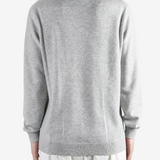 Grey hoodie, full body view