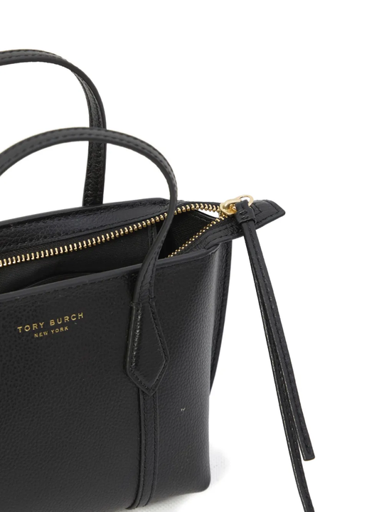 Close up of black bag,showing texture of the leather fabric