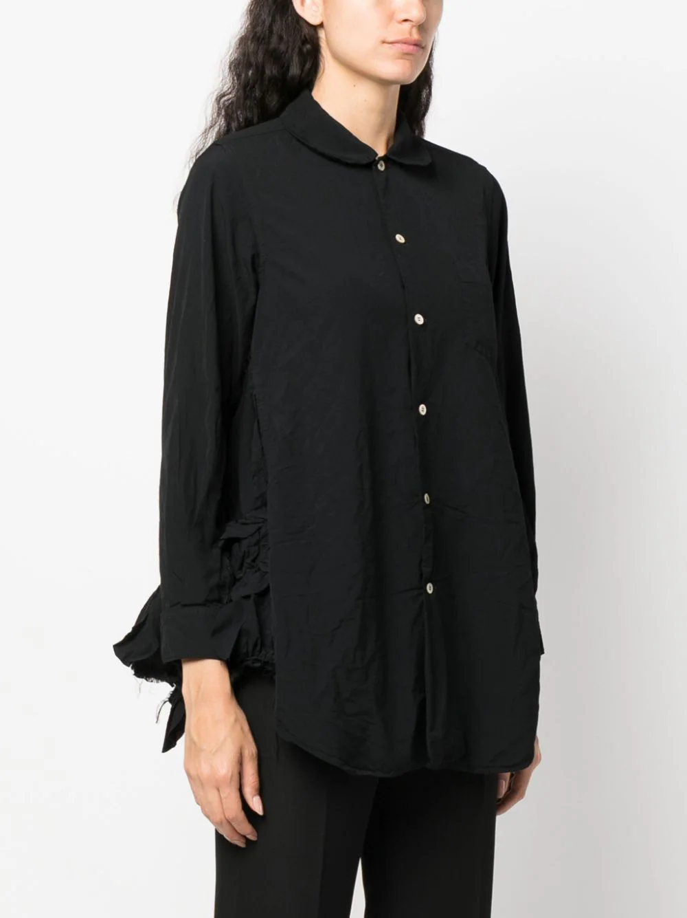 COMME DES GARCONS COMME DES GARCONS Women Side Ruffle Raw Hem