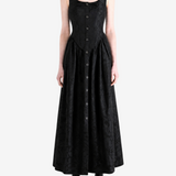 Black dress, full body view