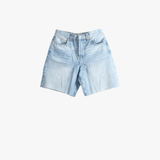 Blue shorts, front view