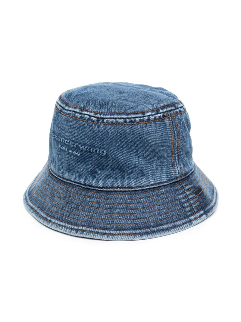 ALEXANDER WANG Embossed Denim Bucket Hat – Atelier New York