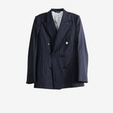 Navy jacket, front view
