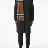 Brown scarf,full body view