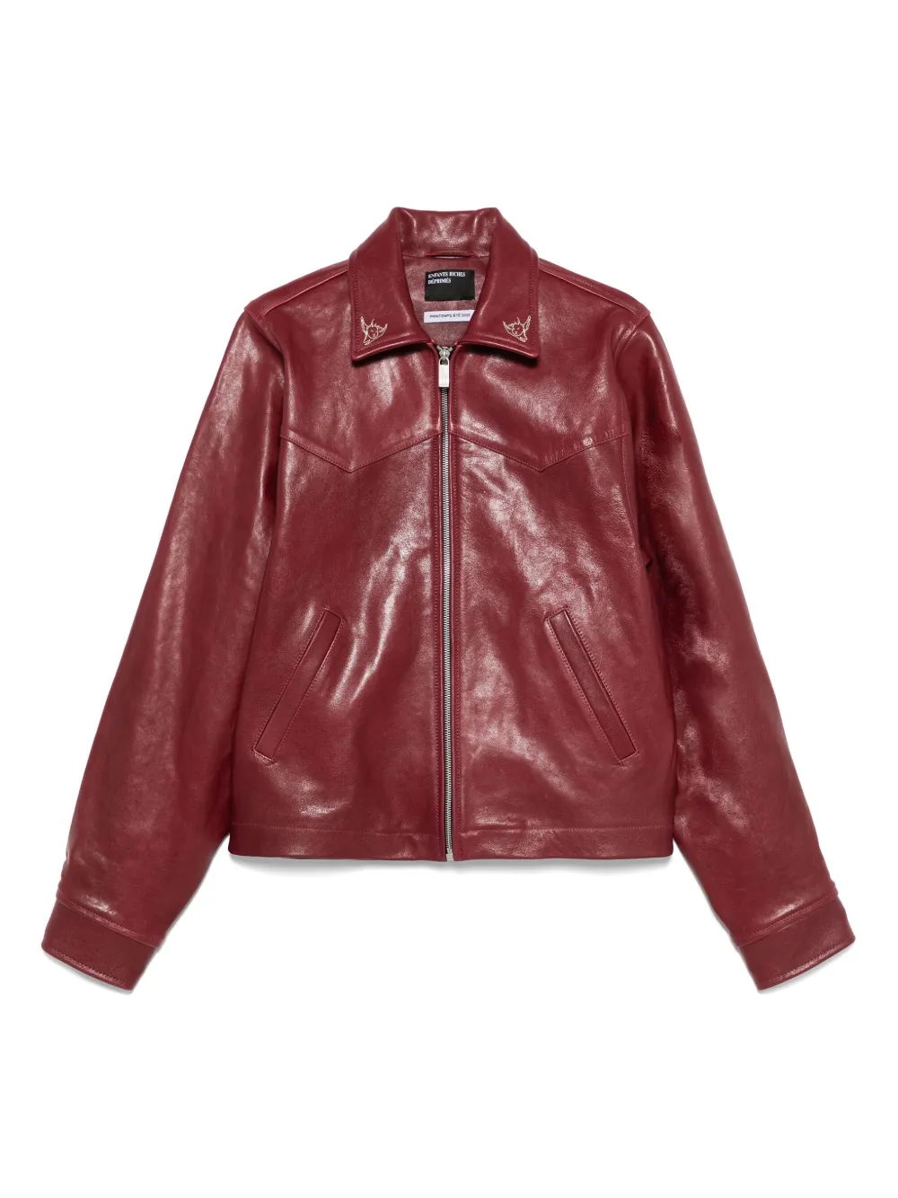 Red jacket, front view