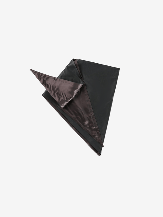 Black scarf, top view