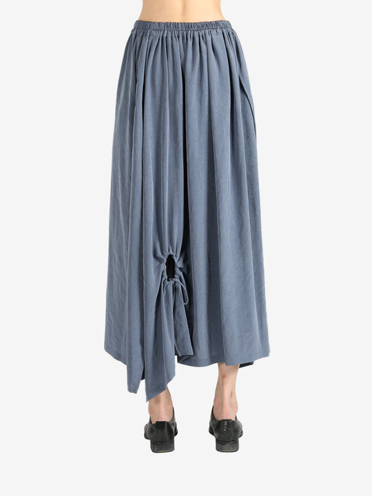 Grey skirt worn by a person, showing the skirt fit