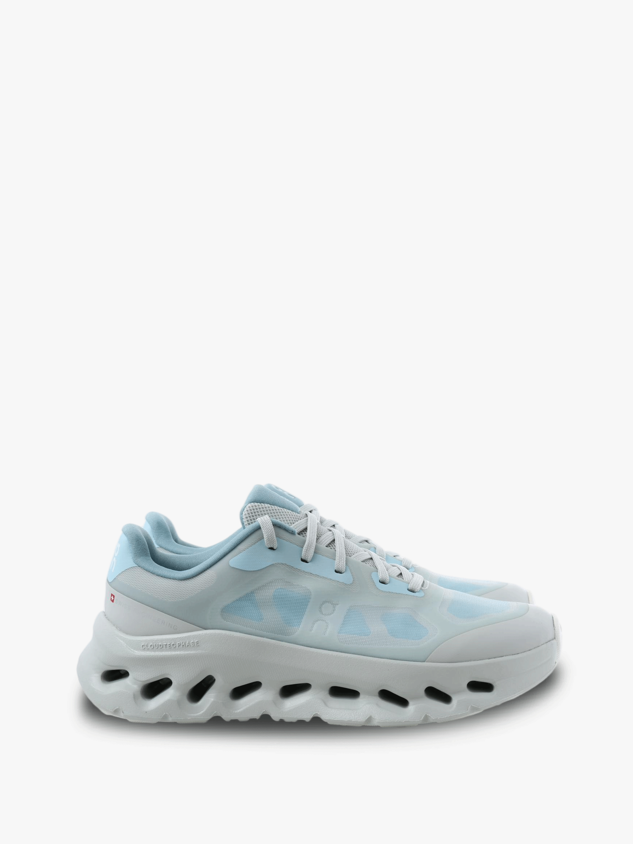 Blue shoes, front view