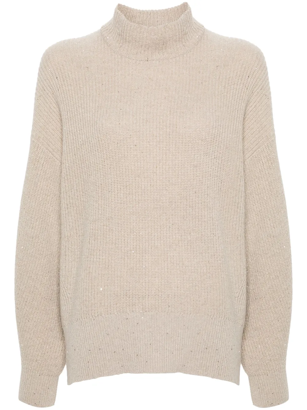 Tan knitwears, front view