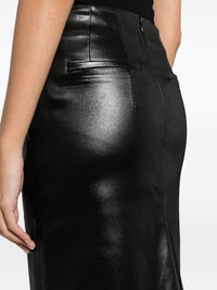 RECTO Women Glossy Satin Midi Skirt