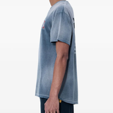 Grey t-shirt, full body view