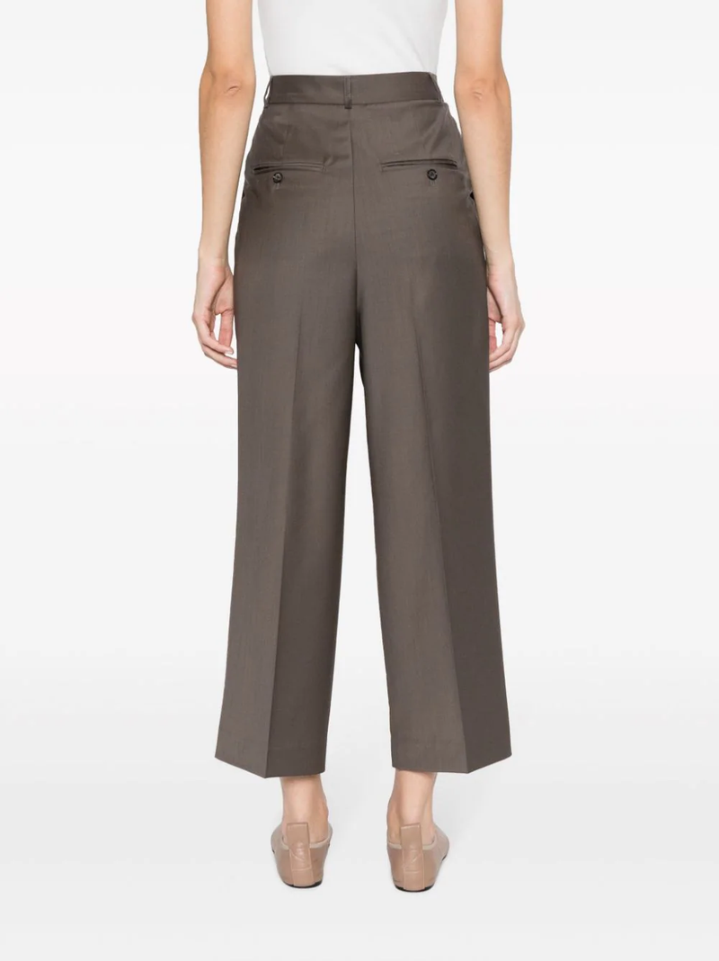 Margaret Howell Cropped Trouser Heavy Cotton Poplin Putty – Neighbour