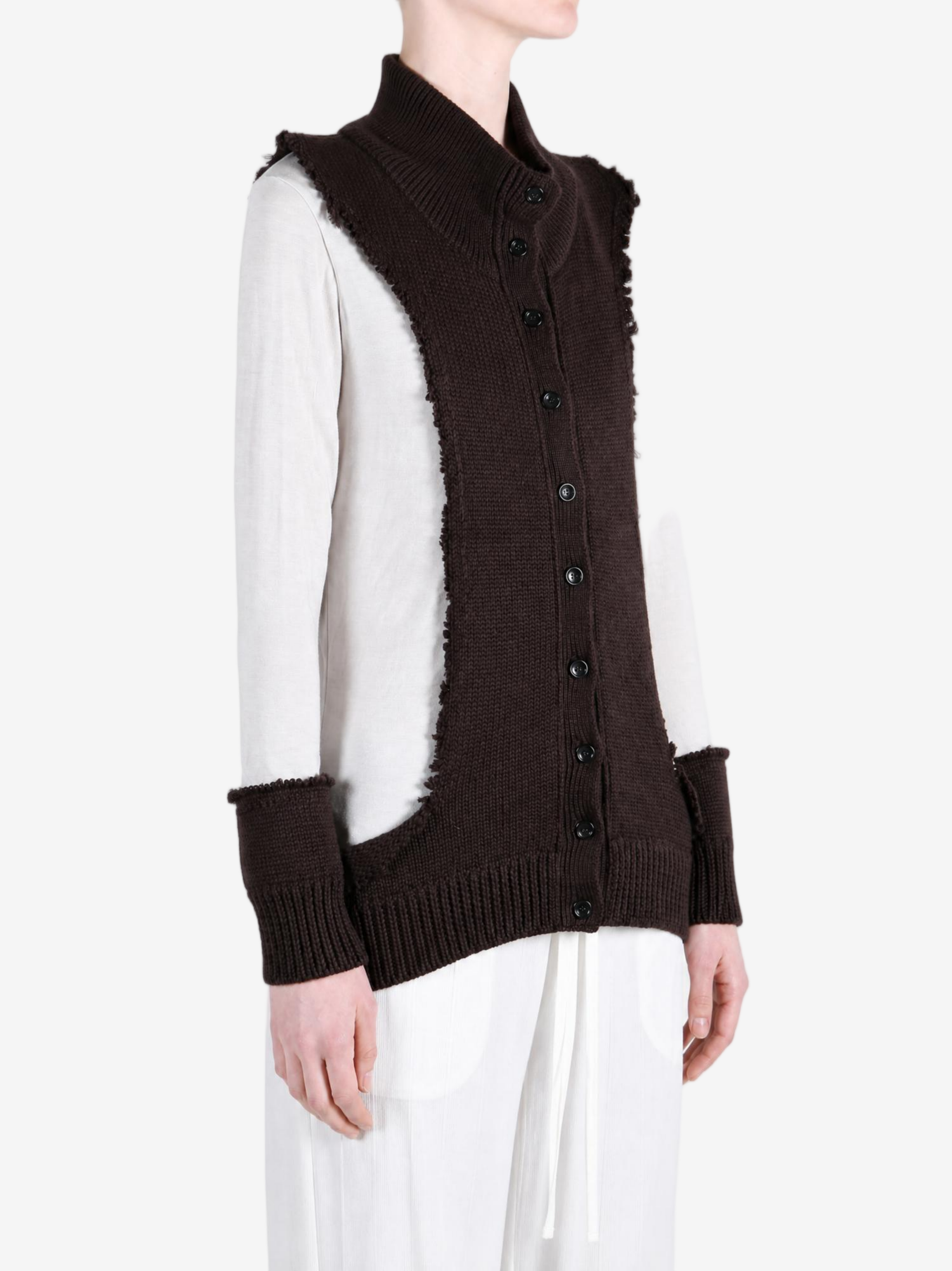 Brown knitwear, front view