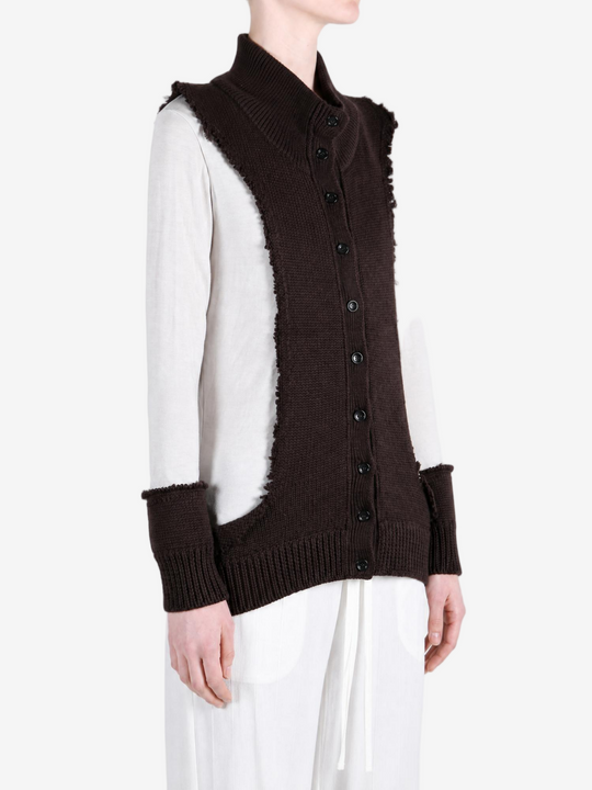 Brown knitwear, front view
