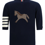 Navy sweater,back view