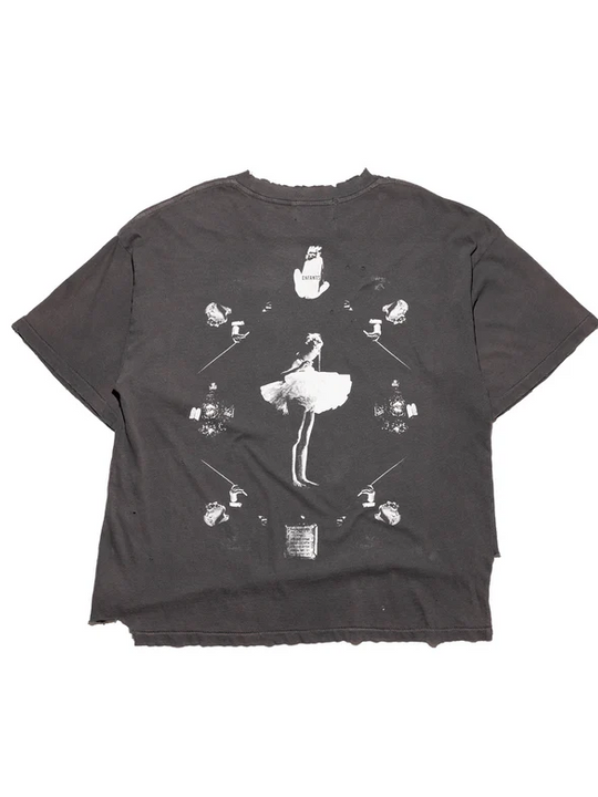Black t-shirt, front view