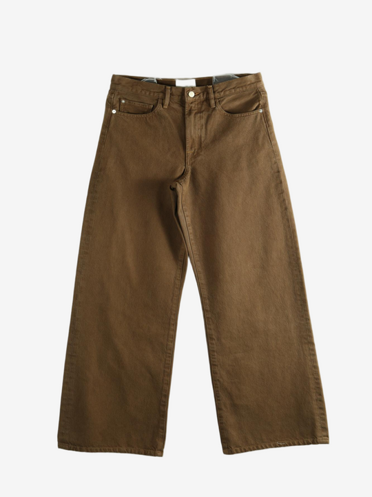 Brown jeans, front view